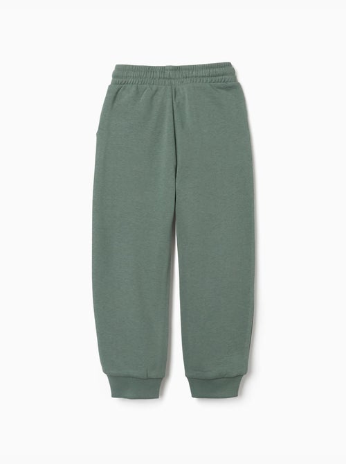 Pantalon de jogging ajusté en molleton avec poches et imprimé zy - Kiabi Pantalon de jogging ajusté en molleton avec poches et imprimé zy - Kiabi