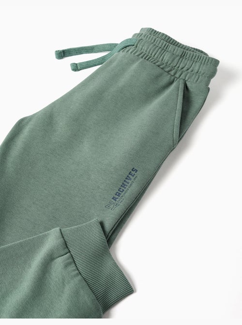 Pantalon de jogging ajusté en molleton avec poches et imprimé zy - Kiabi Pantalon de jogging ajusté en molleton avec poches et imprimé zy - Kiabi