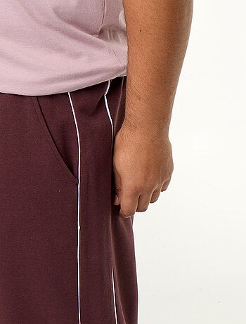 Pantalon de jogging avec liserés contrastés