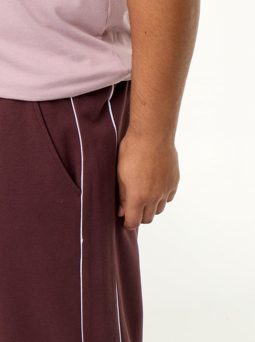 Pantalon de jogging avec liserés contrastés - Kiabi