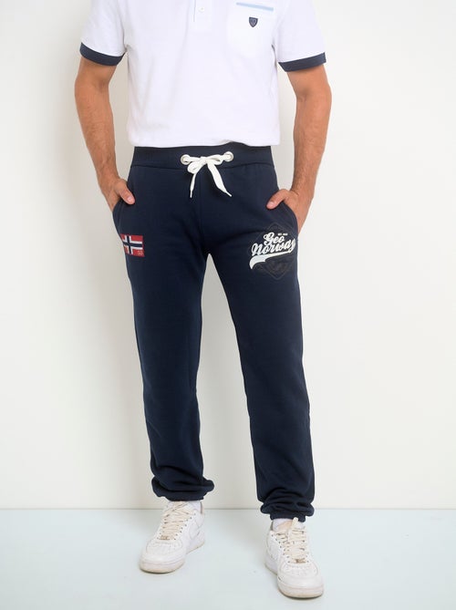 Pantalon de jogging avec logos - Kiabi