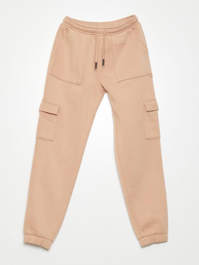 Pantalon de jogging avec poches Beige - Kiabi