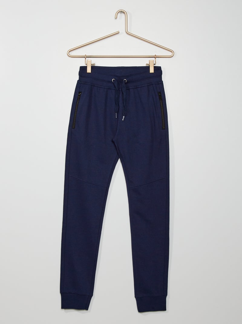 Pantalon de jogging avec poches bleu marine - Kiabi
