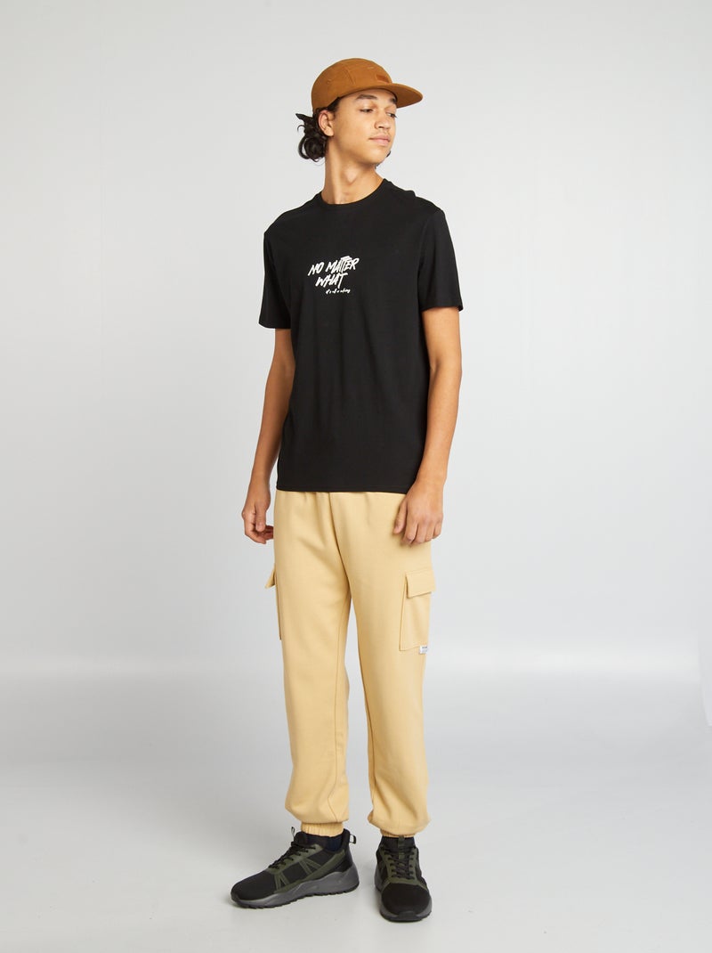 Pantalon de jogging avec poches  multipoches Beige - Kiabi