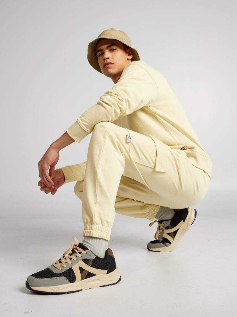 Pantalon de jogging avec poches  multipoches Jaune - Kiabi
