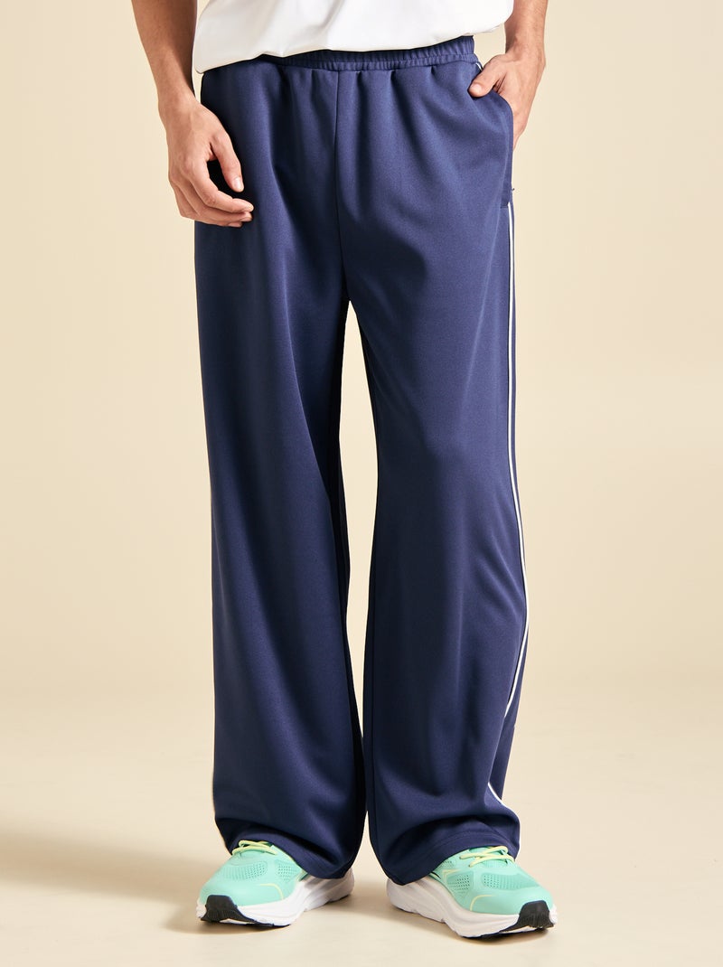 Pantalon de jogging avec poches zippées (ekstract) Bleu - Kiabi