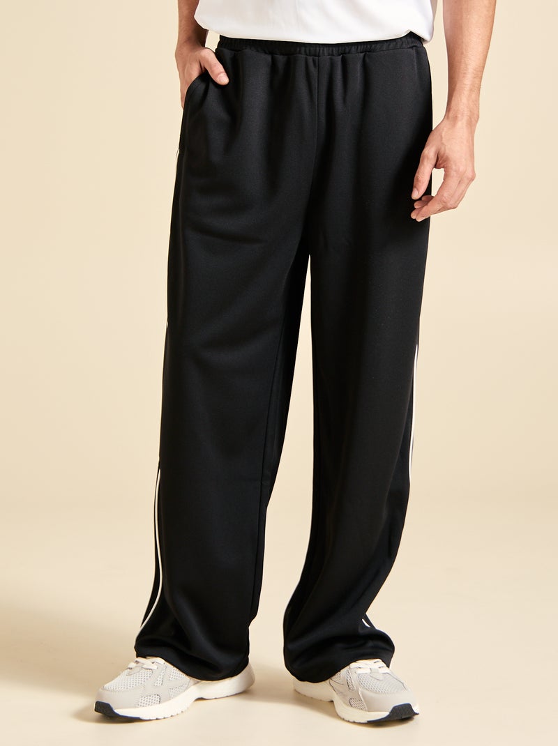 Pantalon de jogging avec poches zippées (ekstract) Noir - Kiabi