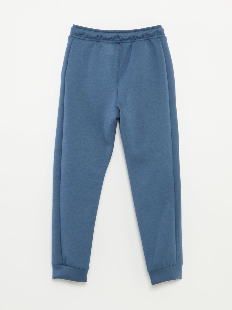 Pantalon de jogging avec taille élastiquée ajustable BLEU - Kiabi
