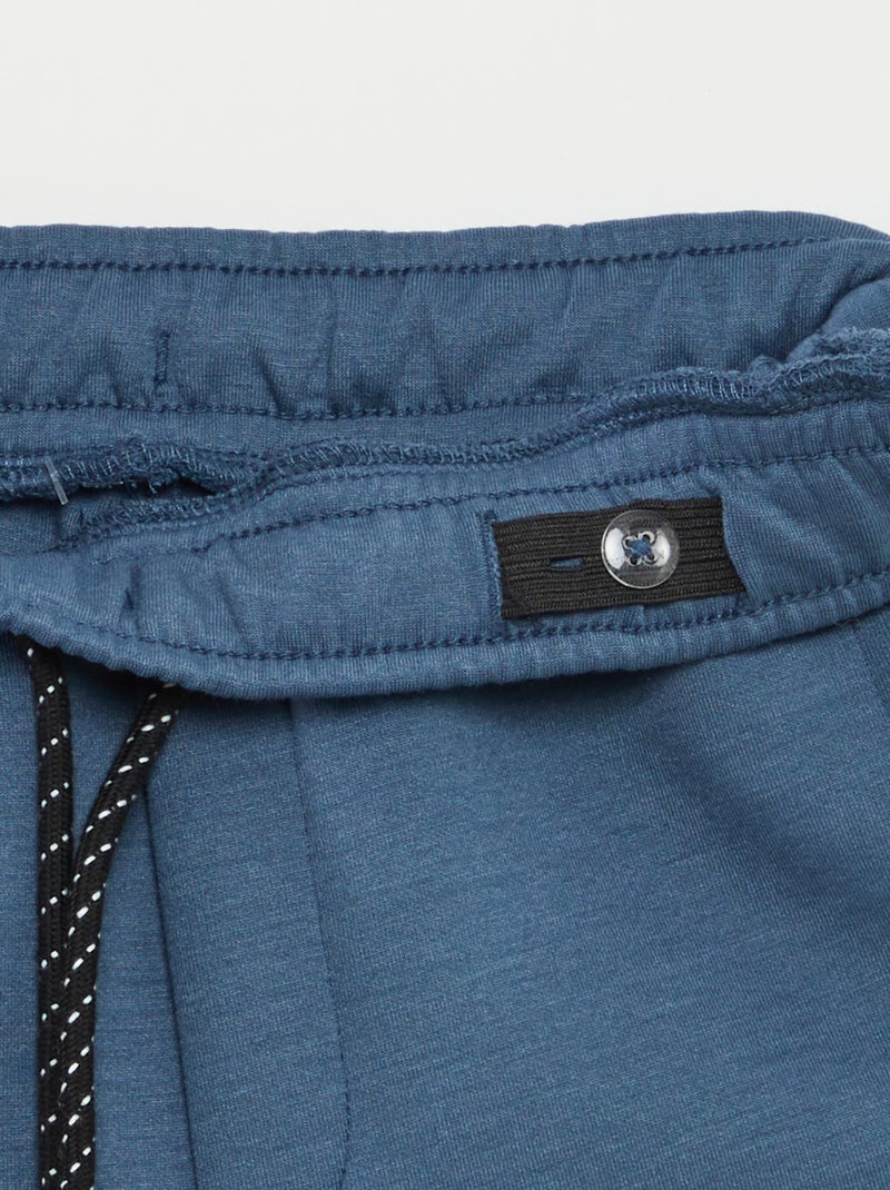 Pantalon de jogging avec taille élastiquée ajustable BLEU - Kiabi
