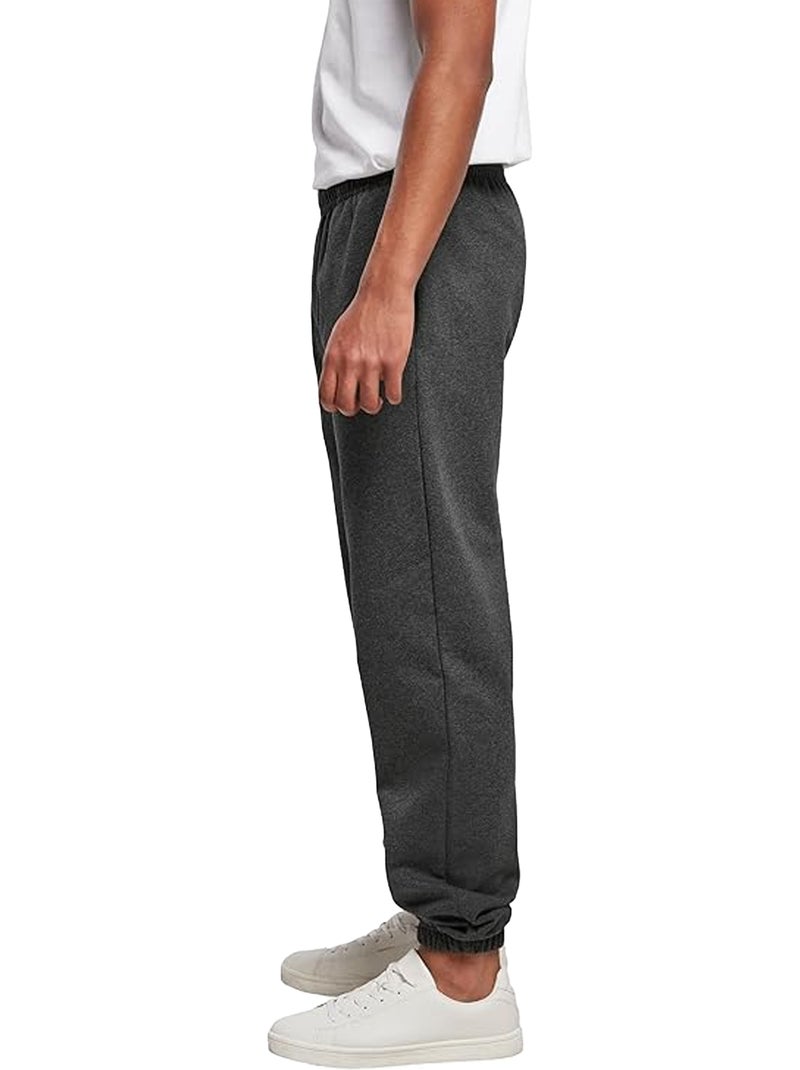 Pantalon de jogging basic - build your brand Gris Noir - Kiabi