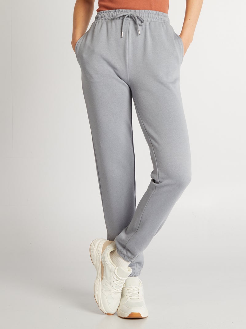 Pantalon de jogging basique en molleton Bleu - Kiabi