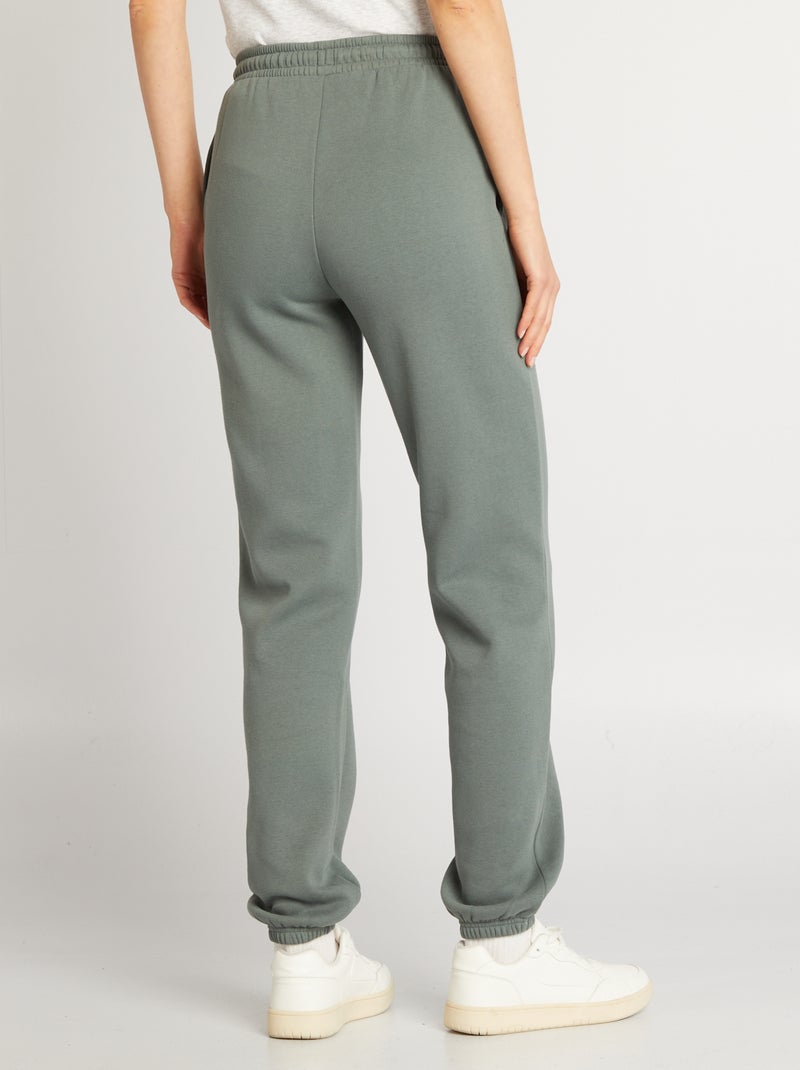 Pantalon de jogging basique en molleton VERT - Kiabi