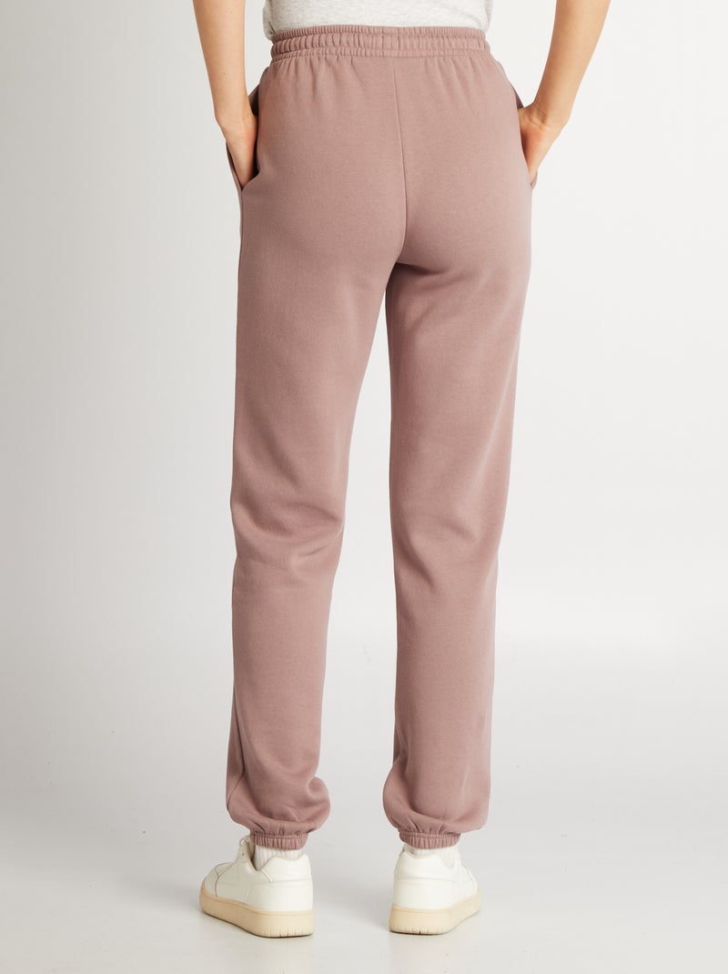 Pantalon de jogging basique en molleton VIOLET - Kiabi