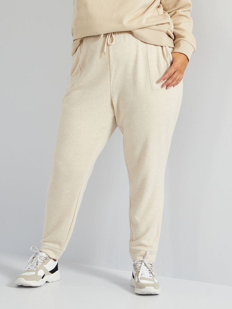 Pantalon jogging habillé - BEIGE - Kiabi - 12.00€