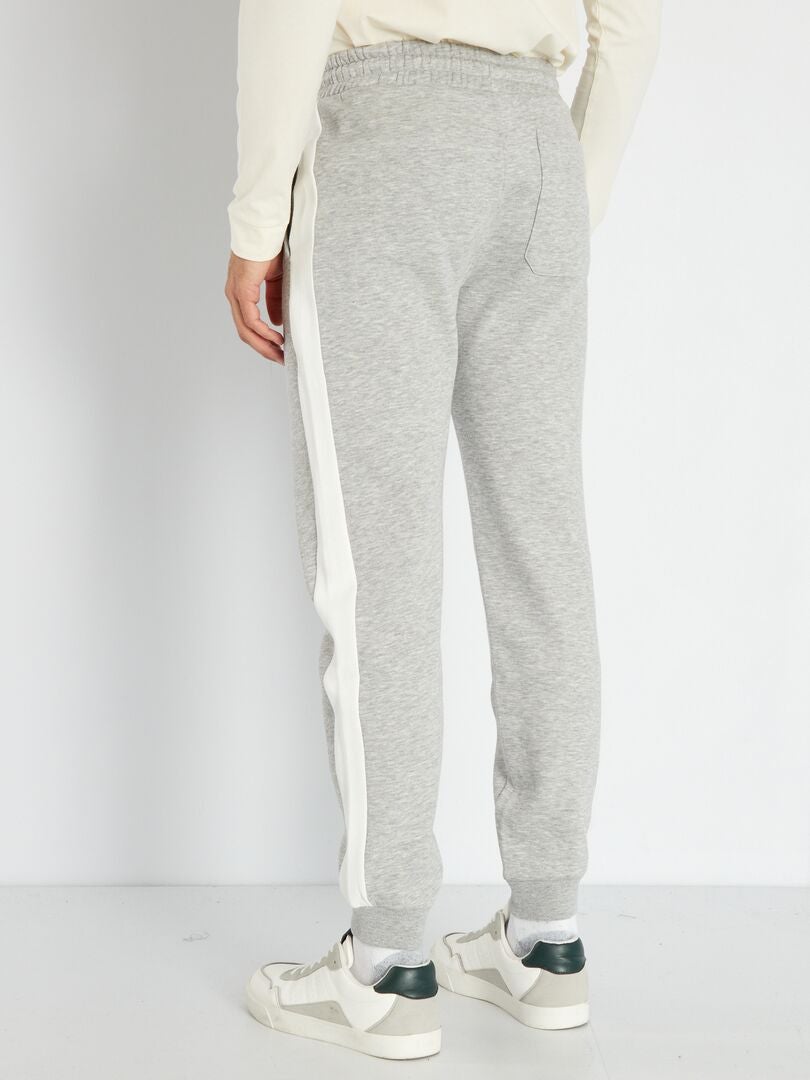 Pantalon de jogging bicolore Gris - Kiabi
