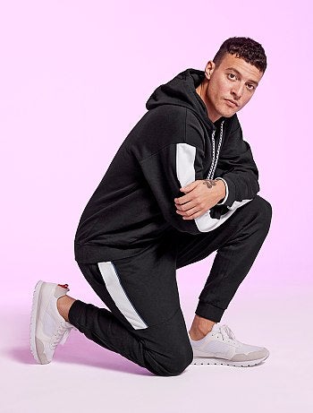 Pantalon de jogging bicolore