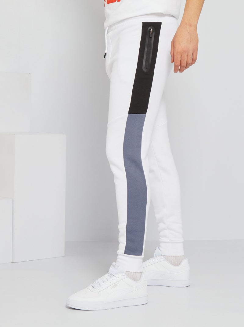 Pantalon de jogging blanc - Kiabi