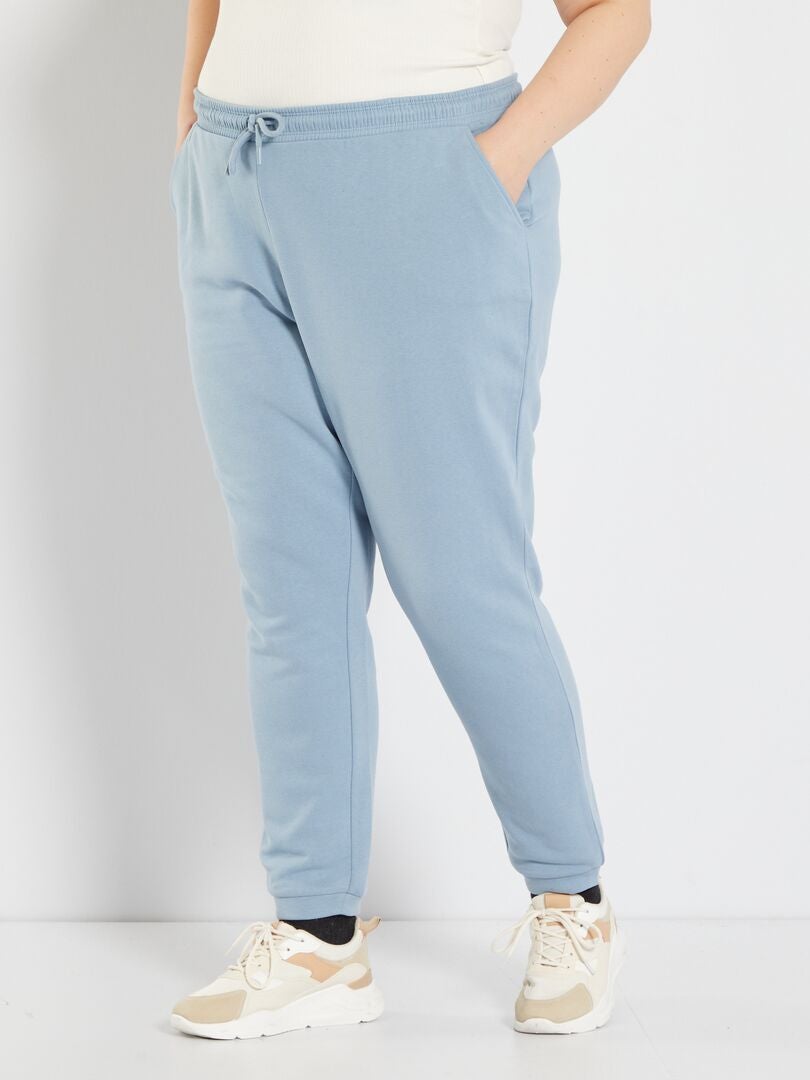 Pantalon de jogging taille haute - bleu lavande - Kiabi - 12.00€
