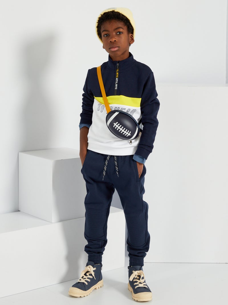 Pantalon de jogging bleu marine - Kiabi