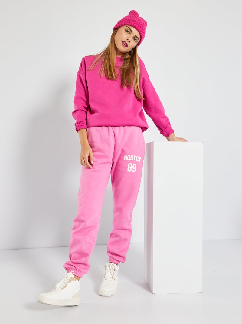 Pantalon de jogging 'Boston' Rose - Kiabi