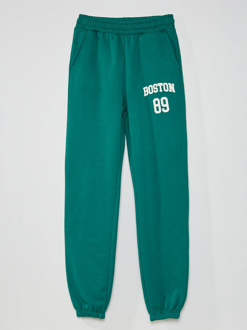 Pantalon de jogging 'Boston' Vert - Kiabi