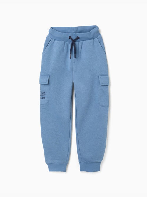 Pantalon de jogging cargo en coton peigné à imprimé No Rules - Kiabi