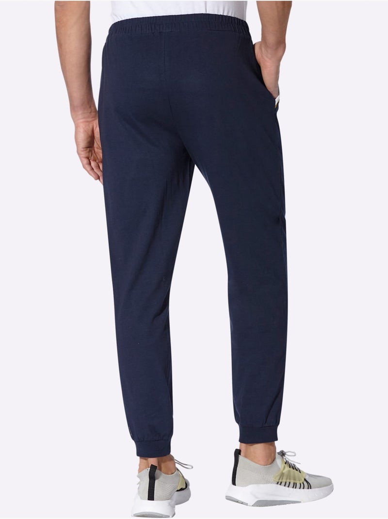 Pantalon de jogging ceinture élastique confortable - taille moyenne - moda vilona Bleu marine - Kiabi