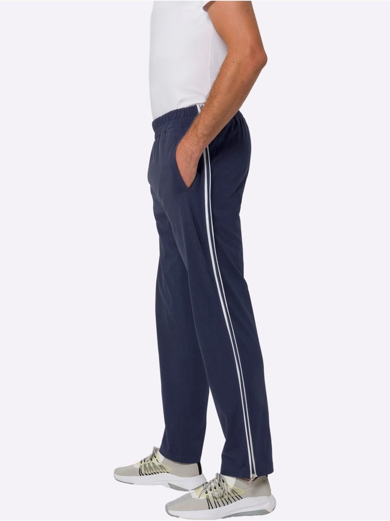 Pantalon de jogging ceinture élastique confortable - taille moyenne - moda vilona Bleu marine - Kiabi