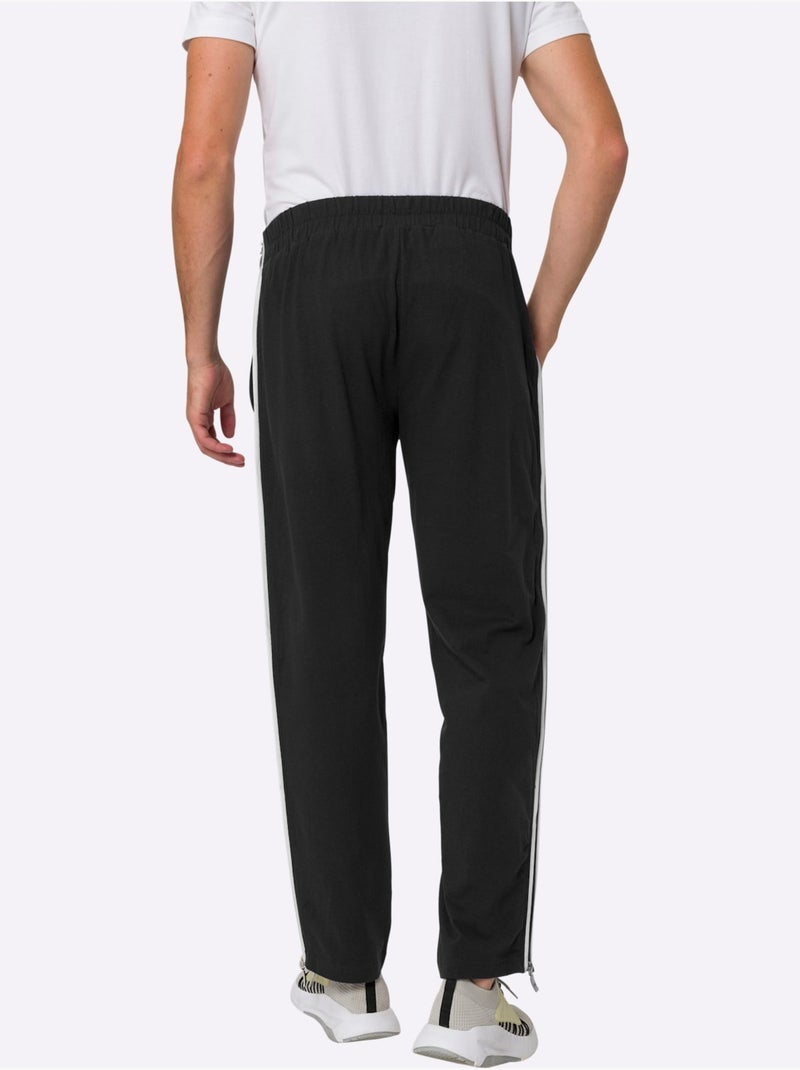 Pantalon de jogging ceinture élastique confortable - taille moyenne - moda vilona Noir - Kiabi