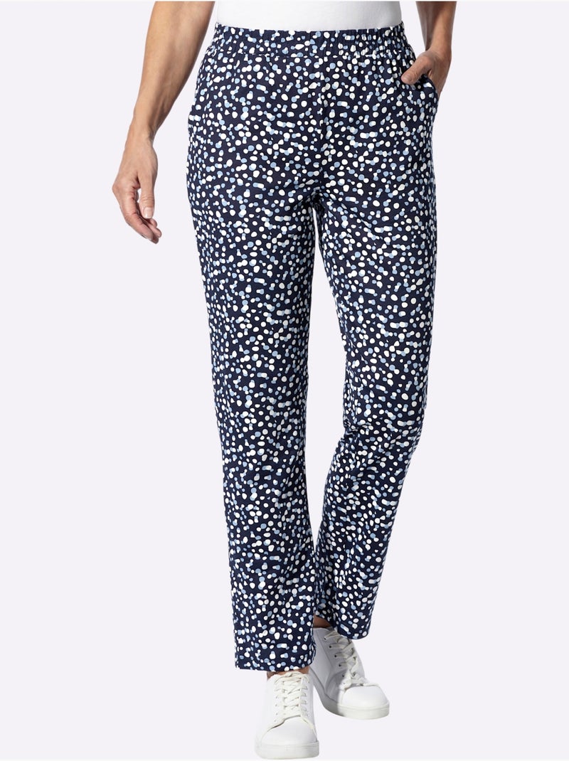 Pantalon de jogging ceinture élastique confortable - taille standard - moda vilona Bleu marine - Kiabi