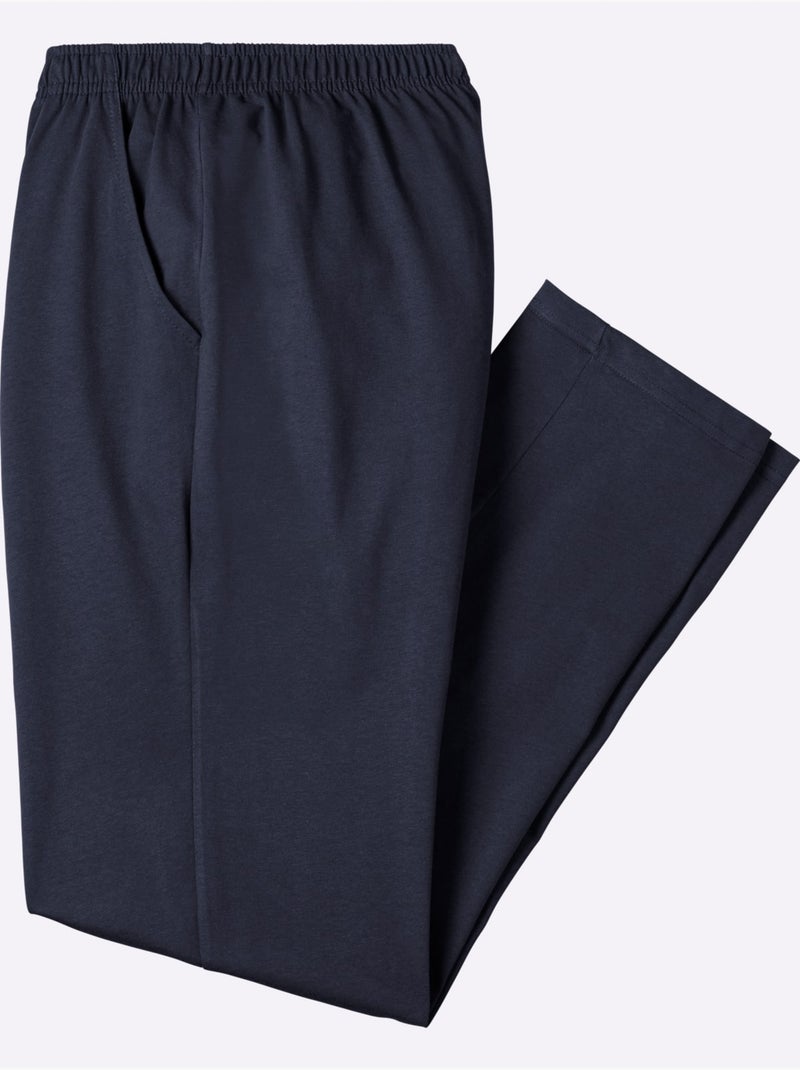 Pantalon de jogging ceinture élastique confortable - taille standard - moda vilona Bleu marine - Kiabi