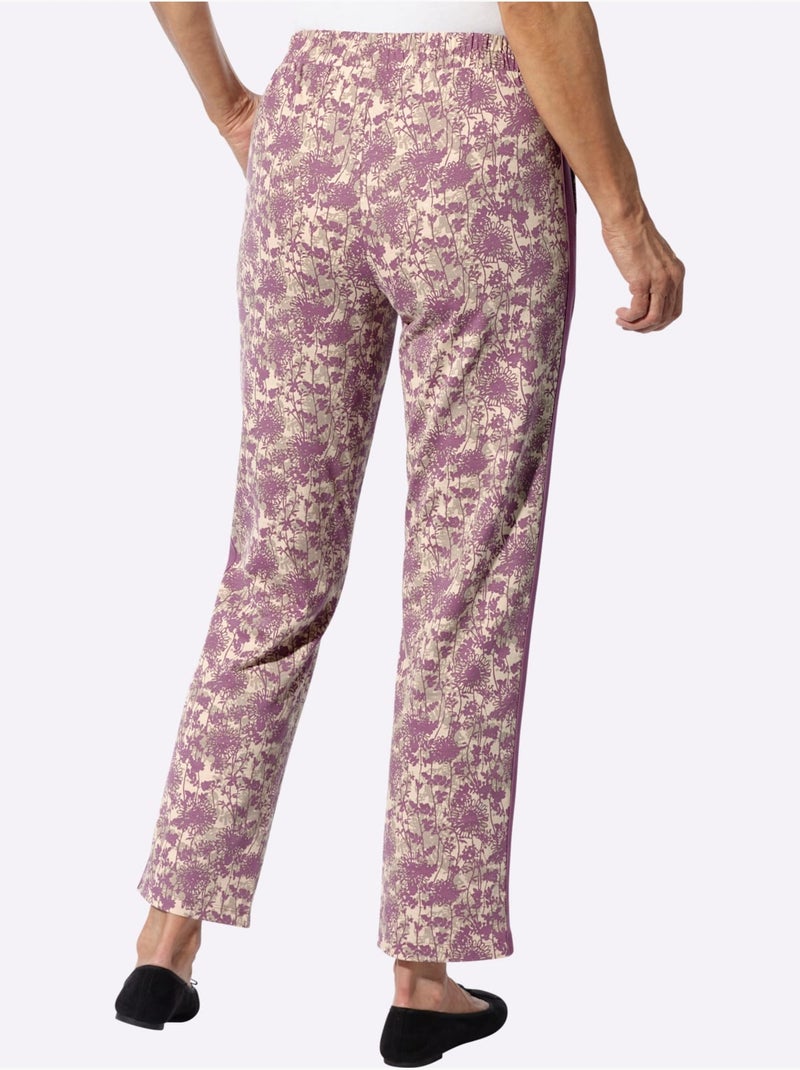 Pantalon de jogging ceinture élastique confortable - taille standard - moda vilona Jaune / Violet - Kiabi