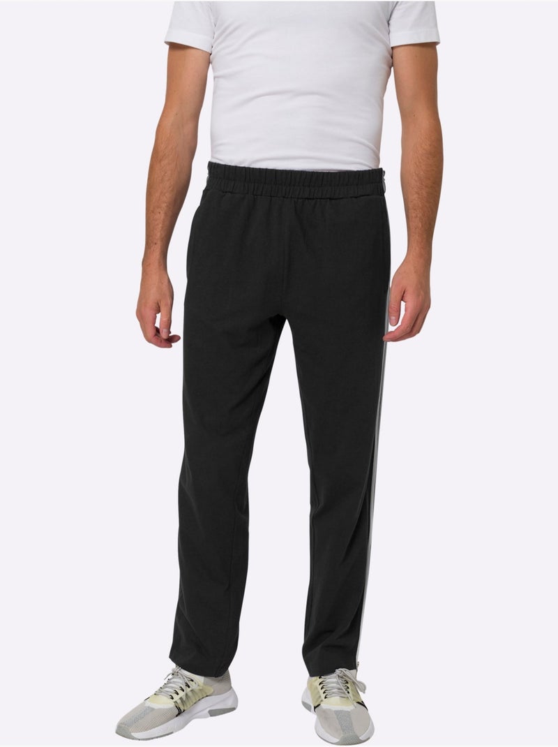 Pantalon de jogging ceinture élastique confortable - taille standard - moda vilona Noir - Kiabi