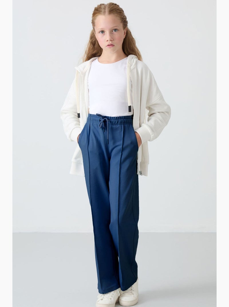 Pantalon de jogging côtelé tommy Bleu marine - Kiabi