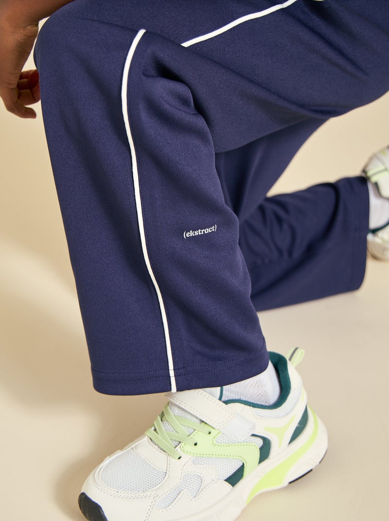 Pantalon de jogging coupe regular (ekstract) Bleu - Kiabi