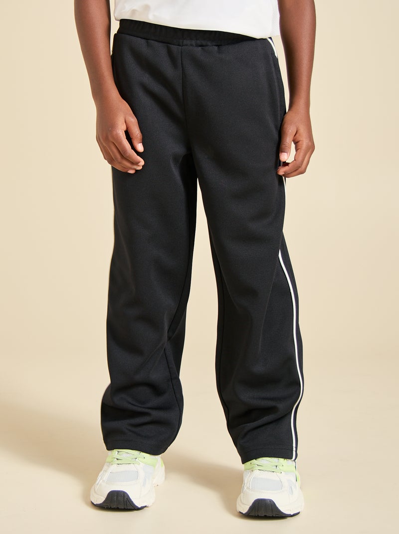 Pantalon de jogging coupe regular (ekstract) Noir - Kiabi