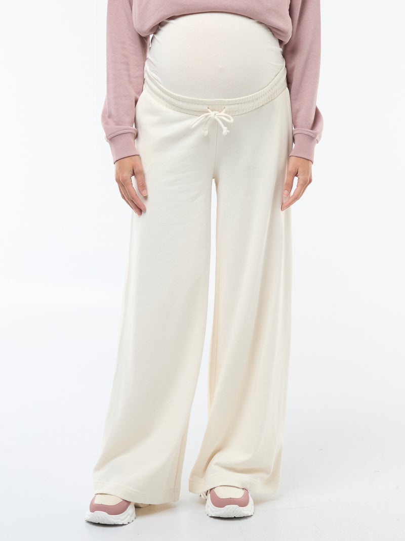 Pantalon de jogging de maternité Blanc - Kiabi
