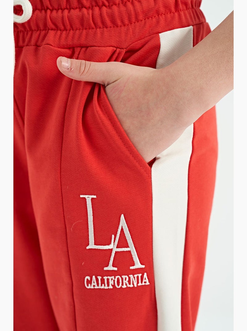 Pantalon de jogging décontracté tommy Rouge - Kiabi