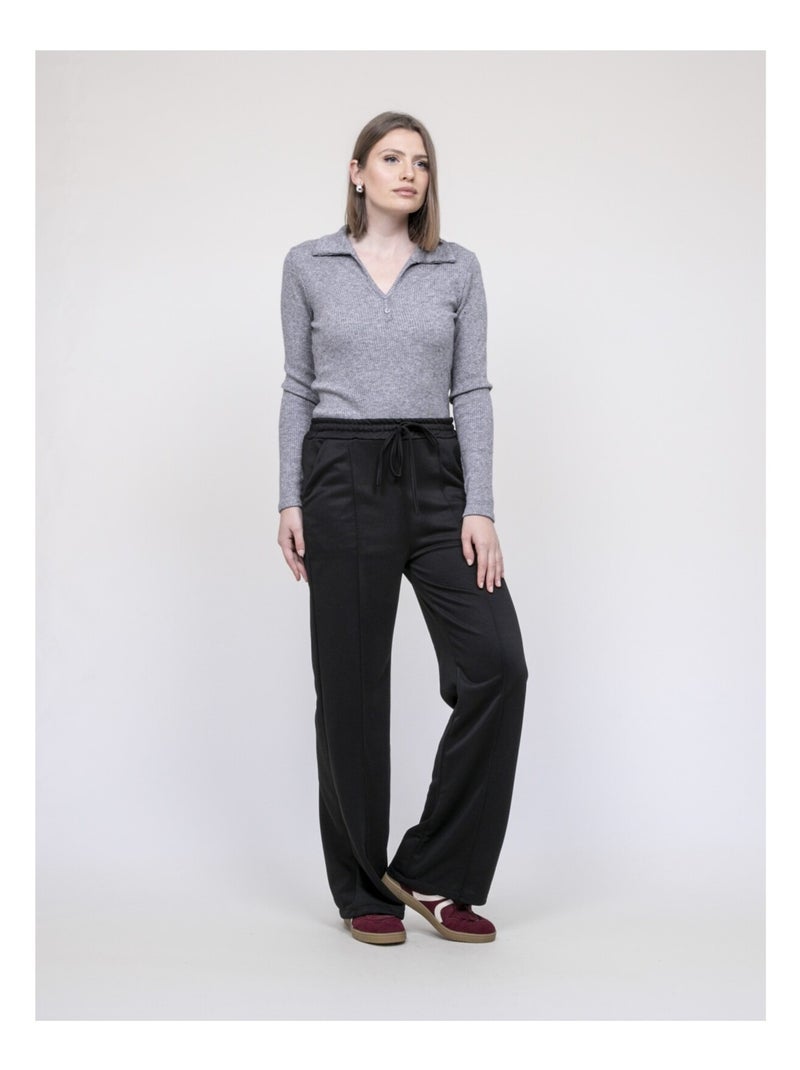 Pantalon de jogging droit ENAELLE Noir - Kiabi