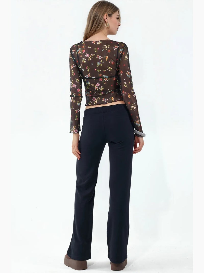 Pantalon de jogging droit femme busem Bleu marine - Kiabi