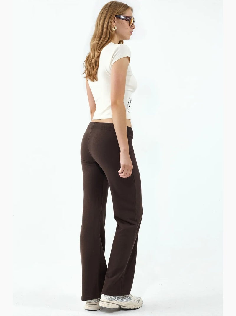 Pantalon de jogging droit femme busem Marron - Kiabi