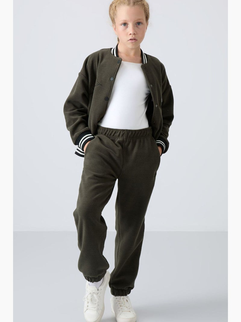 Pantalon de jogging droit tommy Beige/Vert - Kiabi