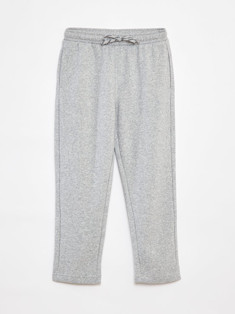 Pantalon de jogging  droit uni - Coupe + confortable Gris - Kiabi