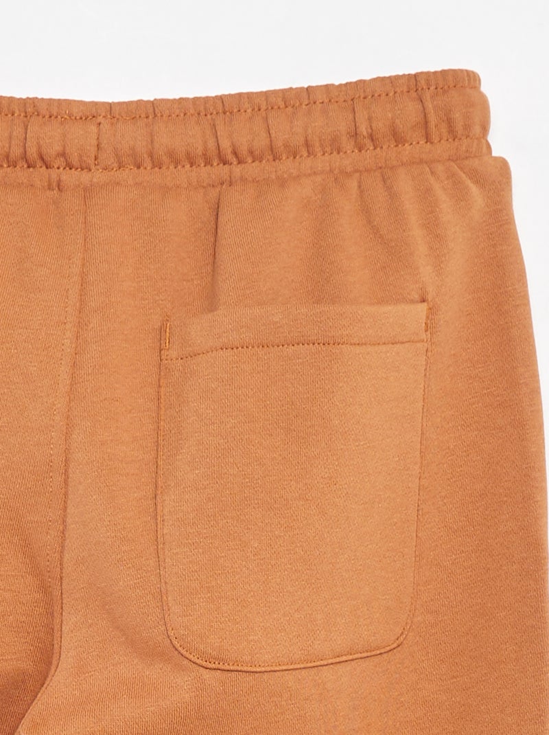 Pantalon de jogging  droit uni - Coupe + confortable Marron - Kiabi