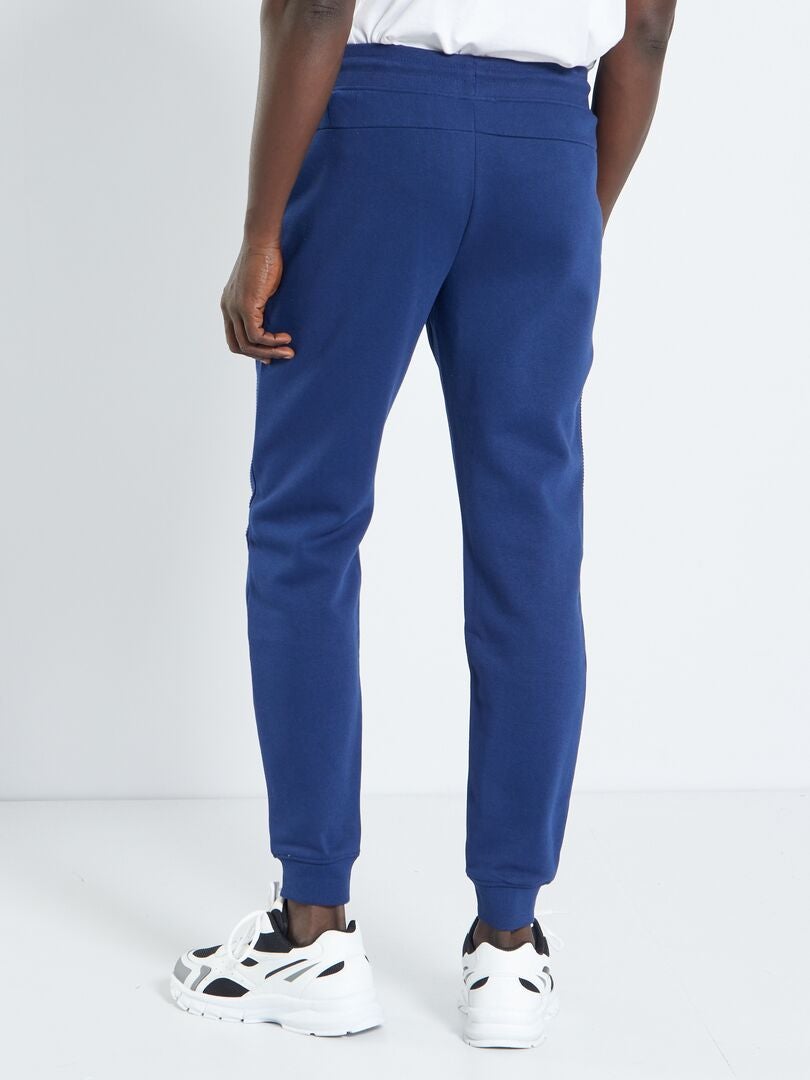 Pantalon de jogging empiècements genoux bleu foncé - Kiabi