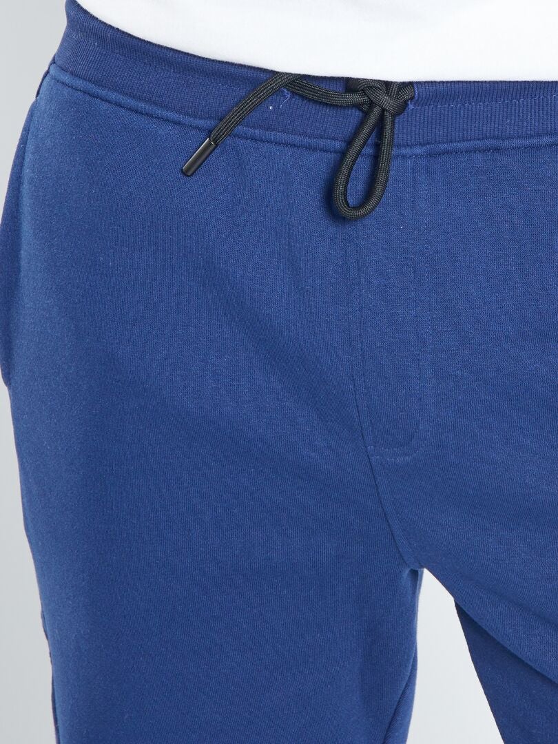 Pantalon de jogging empiècements genoux bleu foncé - Kiabi