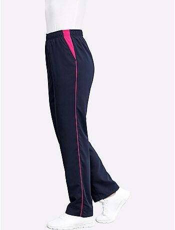 Pantalon de jogging empiècements latéraux contrastés - taille courte - witt
