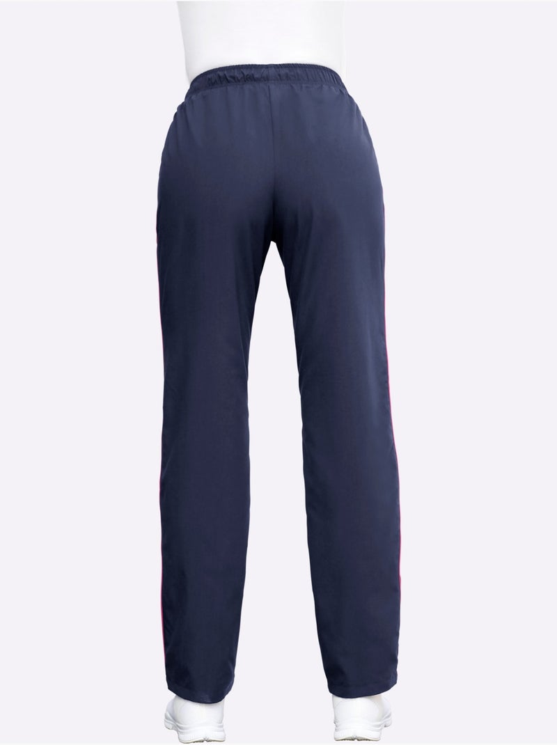 Pantalon de jogging empiècements latéraux contrastés - taille courte - witt Bleu Rose - Kiabi