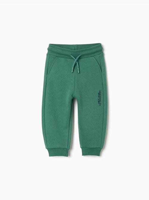 Pantalon de jogging en coton à imprimé Art - Kiabi