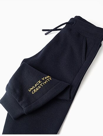 Pantalon de jogging en coton à imprimé Art